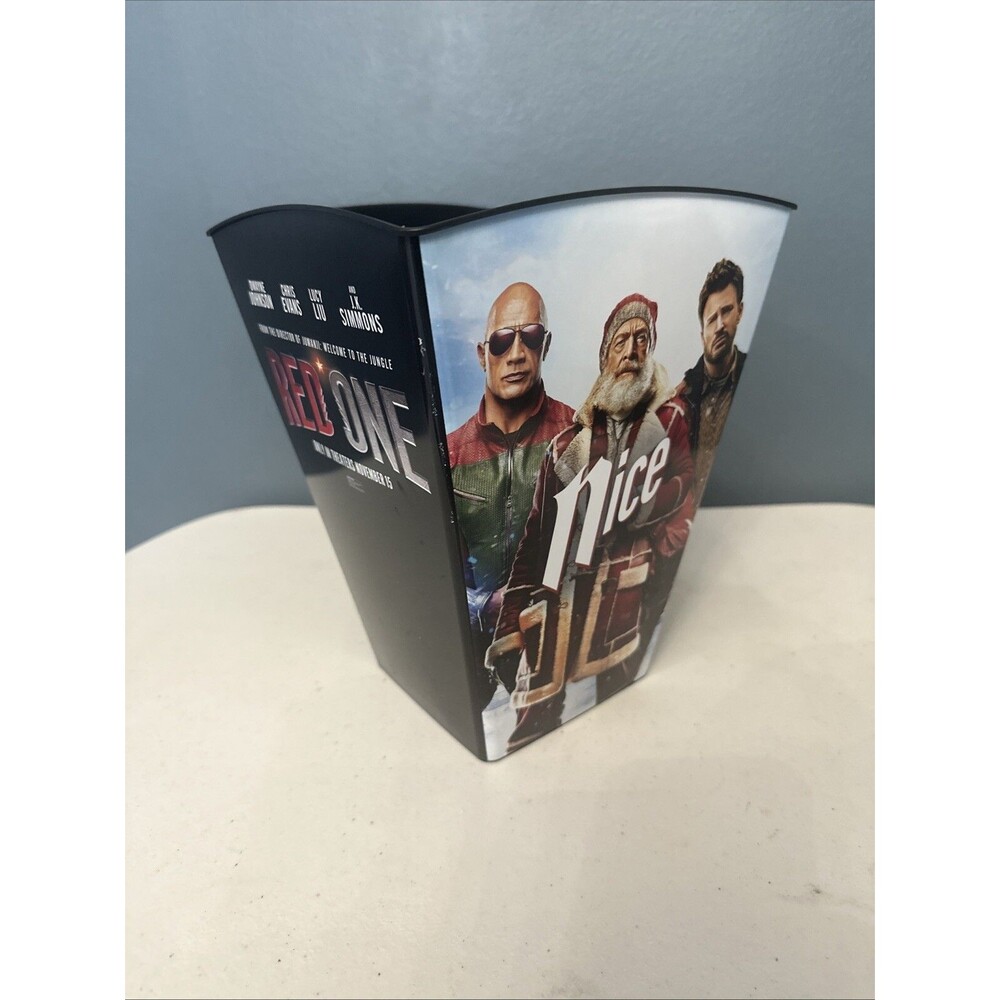 Red One Movie Popcorn Bucket Emagine Theater (Plastic Popcorn Bucket) 🍿